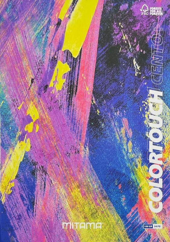 Sešit "Color Touch", A4+, linkovaný s okraji, 52+2 listů, modrá-žlutá, MITAMA 62176-90152