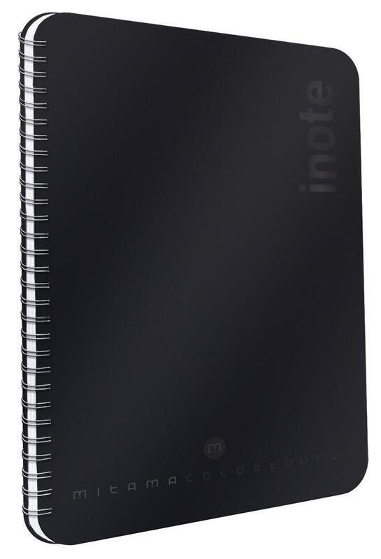 Spirálový sešit "i-Note", 18,5x24, čistý, 90 listů, černá, MITAMA 62278-90215