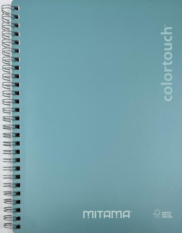 Spirálový sešit "i-Note", 18,5x24, linkovaný, 90 listů, tyrkysová, MITAMA 62283-90205