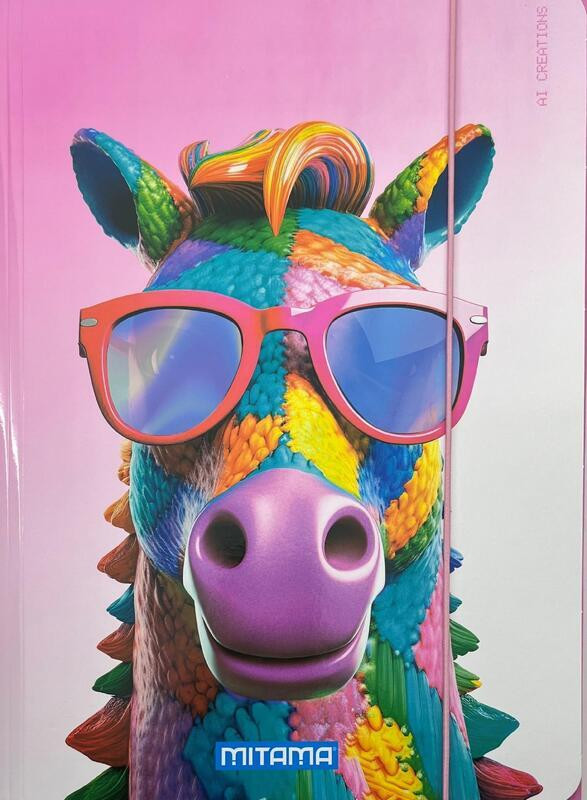 Desky s gumičkou "Animal", kůň, MITAMA 62730-90089