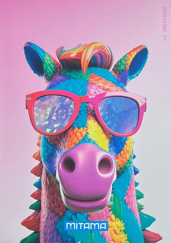 Sešit "Animal", A4, čtverečkovaný, 40+2 listů, kůň, MITAMA 62732-90098