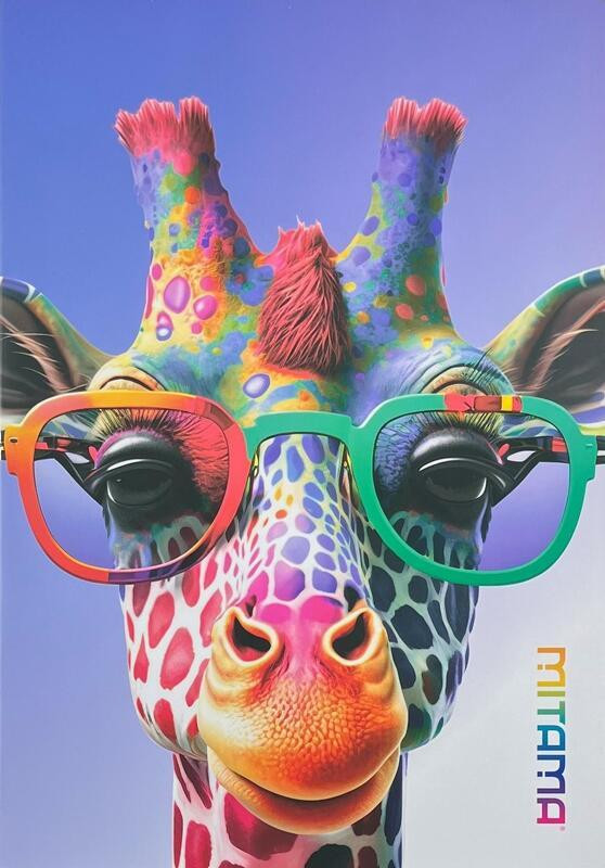 Sešit "Animal", A4, linkovaný, 40+2 listů, žirafa, MITAMA 62733-90103