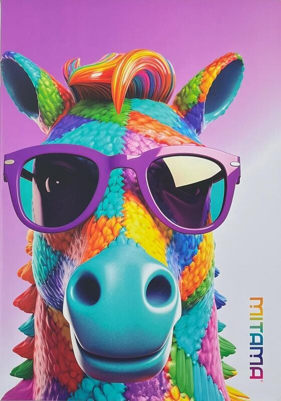 Sešit "Animal", A4, linkovaný, 40+2 listů, kůň, MITAMA 62733-90107