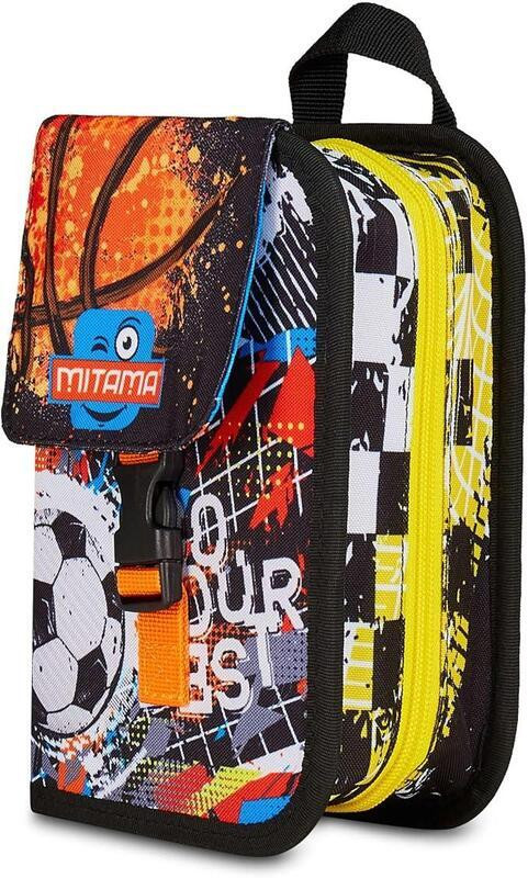 Penál plný "4Zip", basketbal/fotbal, MITAMA 64852