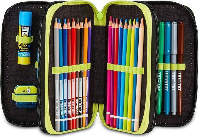 Penál plný "Triplo", smile, MITAMA 64864