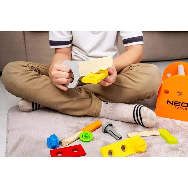 Dřevěná sada nářadí prod děti, GD022, Neo tools