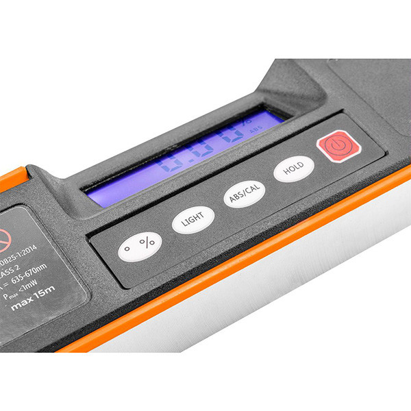 Digitální vodováha NEO TOOLS 60 cm, olovnice, čtvercový úhel, hliník