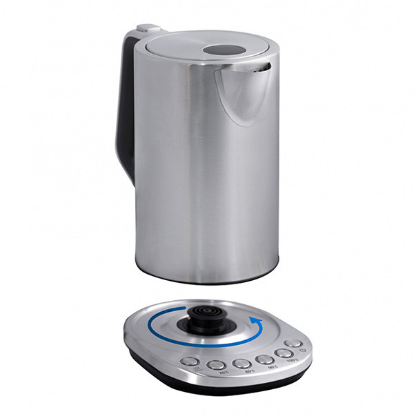 Nerezová konvice s regulací teploty Delux, 1 850 - 2 200W, stříbrná, Orava