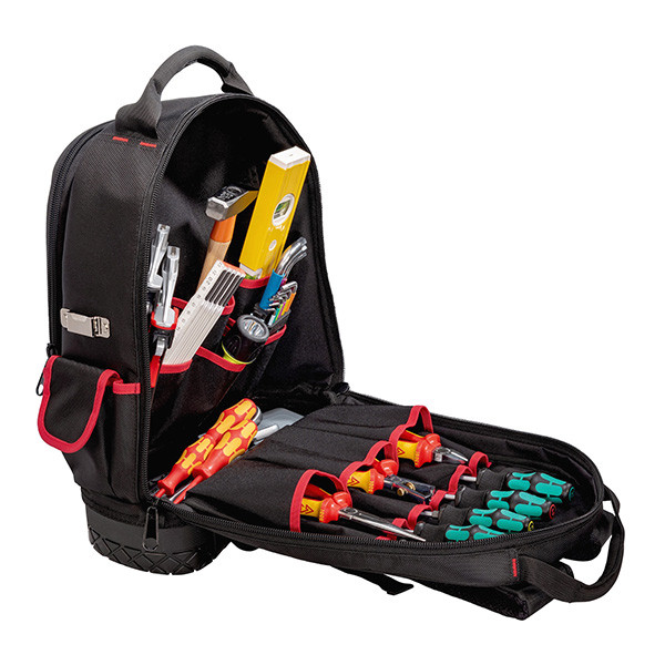 Batoh na nářadí Parat, černý z nylonu, Katun