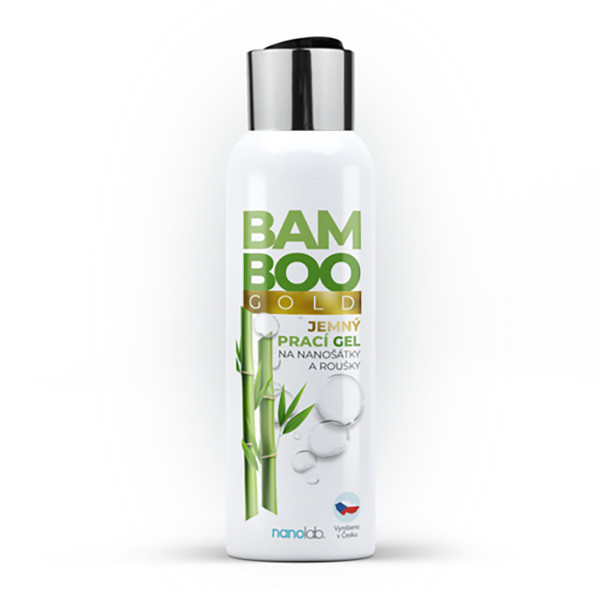 Jemný prací gel BAMBOO GOLD na šátky a roušky, 100ml, Nanolab