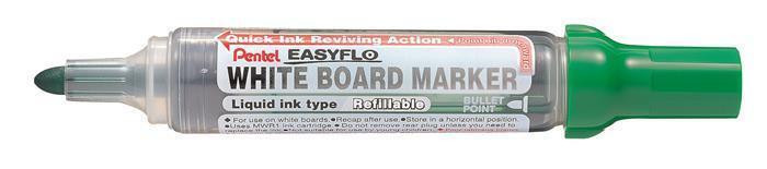 Popisovač na bílou tabuli "Easyflo", zelená, 6 mm, kuželový hrot, PENTEL MW50M-D