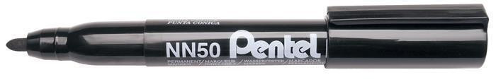 Permanentní popisovač "NN50", černá, 1,3 mm, kuželový hrot, PENTEL NN50-AO