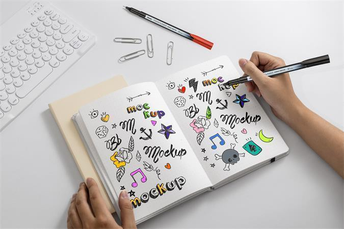 Liner "Pointliner", 12 různých barev, 0,4 mm, sada, PENTEL S40-12