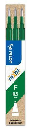 Náplň do rolleru "Frixion", zelená, 0,25mm, vymazatelná, PILOT