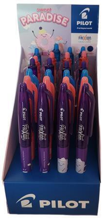 Roller "Frixion Ball Fancy"+ "Frixion Clicker Fancy", displej/24 ks, mix barev, 0,35 mm, PILOT FANCY