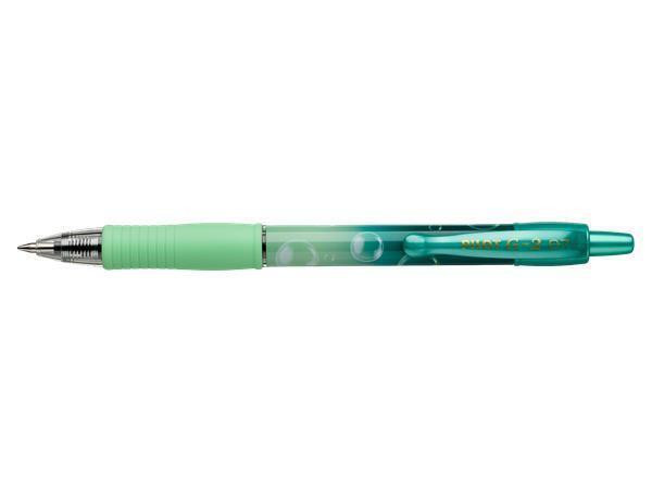 Gelové pero "G-2 Green Bubble", zelená, 0,32 mm, stiskací mechanismus, PILOT BLG27TRB-GG-L