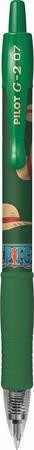 Gelové pero "G-2 One Piece", zelená, 0,32 mm, stiskací mechanismus, PILOT BL-G2OP-G