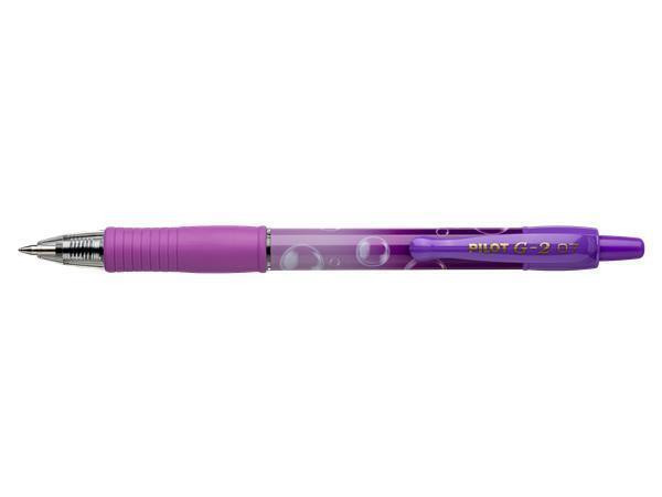 Gelové pero "G-2 Purple Bubble", fialová, 0,32 mm, stiskací mechanismus, PILOT BLG27TRB-PUG-L