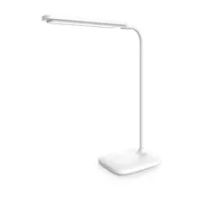 Platinet PDL6728 stolní LED lampa 5W stmívatelná, dotykové ovládání, integrovaná baterie 2400mAh, USB port, bílá