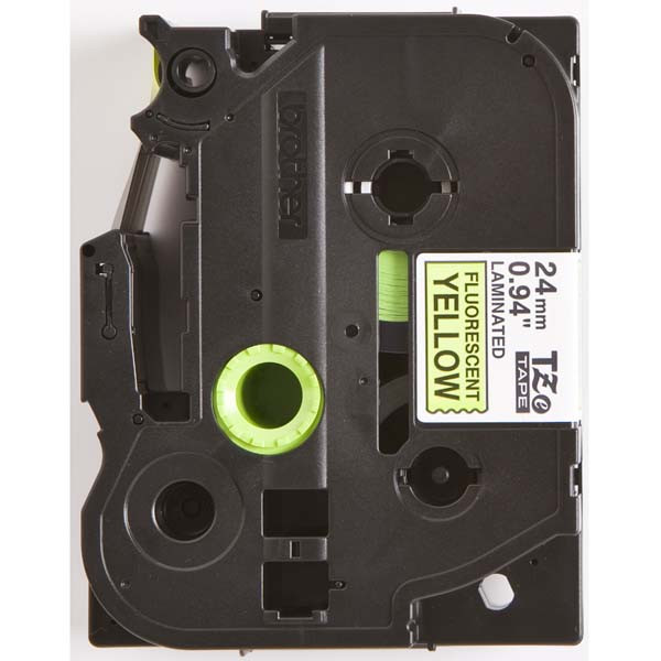 Brother originální páska do tiskárny štítků, Brother, TZE-C51, černý tisk/žlutý podklad, laminovaná, 5m, 24mm