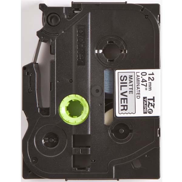 Brother originální páska do tiskárny štítků, Brother, TZE-M931, černý tisk/stříbrný podklad, laminovaná, 8m, 12mm