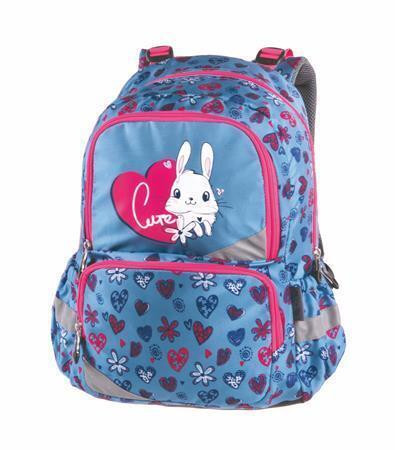 Batoh "Anatomic Little Rabbit", modrá-růžová, anatomický, PULSE 122008
