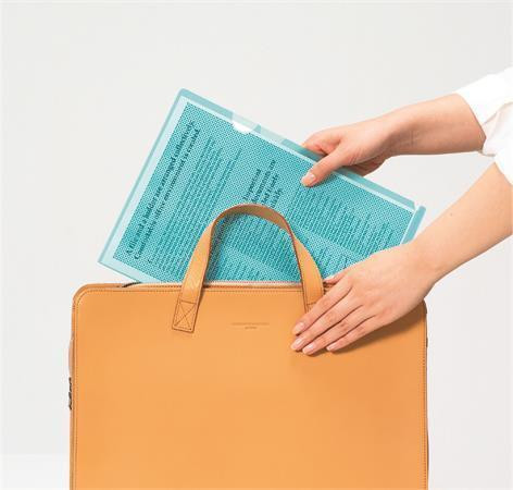 Bezpečnostní "L", modrá, A4, PLUS 89892