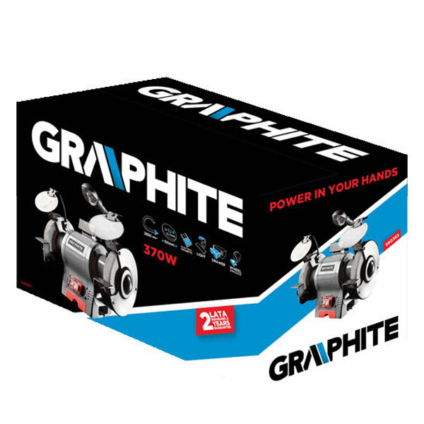 Stolní bruska 59G383, elektrika (kabel), 230V, 3450 ot./min, Graphite