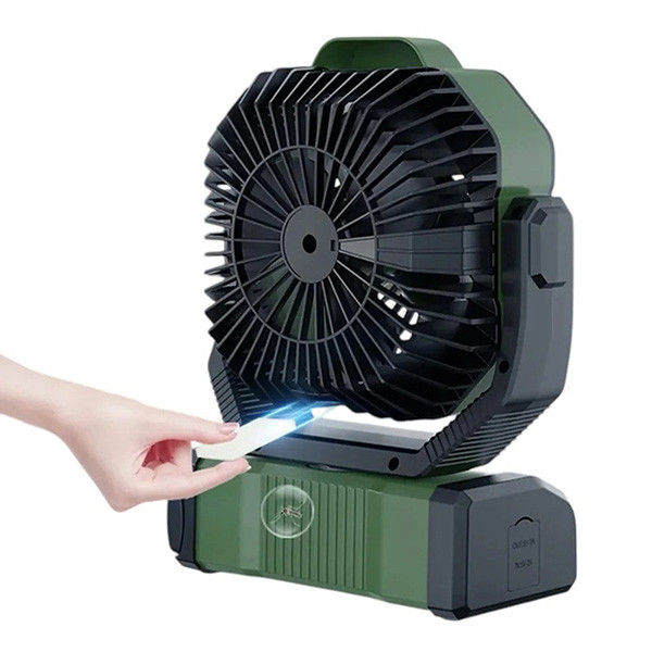 Ventilátor s dvojitým motorem, FRT_HC_032, aku, 5V, 20000 mAh, slouží i jako powerbanka, IP66, USB-C, Format1