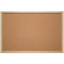 Eurosupplies korková tabule dřevěný rám 40x30 cm