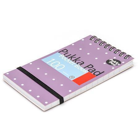 Spirálový blok "Metallic Pocket Book", mix, A7, linkovaný, 50 listů, PUKKA PAD 6254-MET