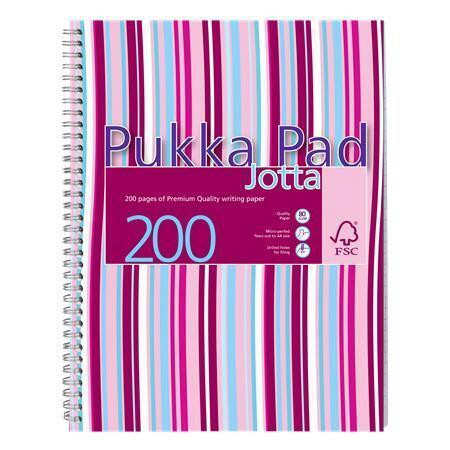 Blok "Jotta", mix barev, linkovaný, drátěná kroužková vazba, A4, 100 listů, PUKKA PAD