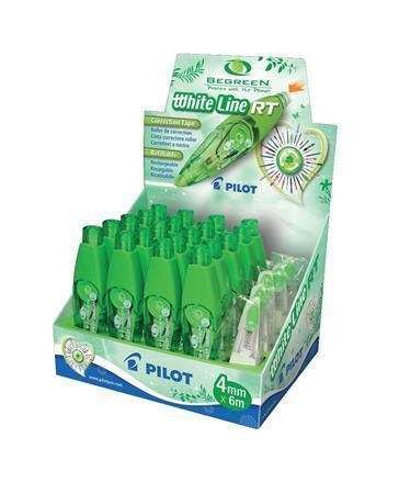 Korekční roller "Whiteline RT", displej/20 ks, 4 mm x 6 m, PILOT