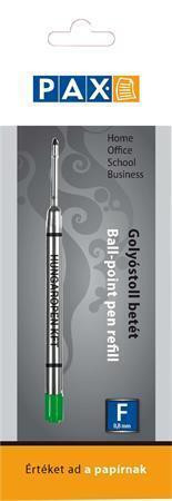 Náplň do kuličkového pera, zelená, 0,8 mm, PAX