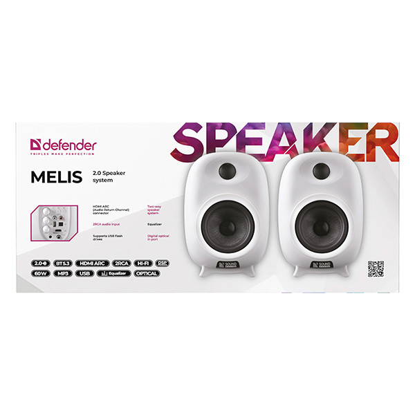 Defender reproduktory MELIS, 60W, bílé