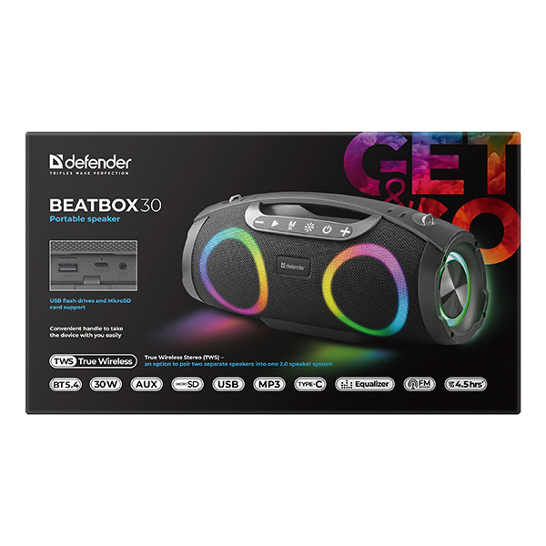 Defender reproduktor Beatbox 30, 30W, černý