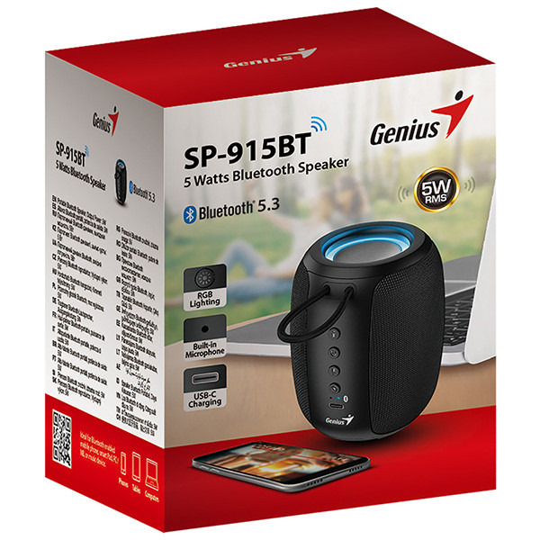 Genius reproduktor SP-915BT, 1.0, 5W, černý, COPILOT