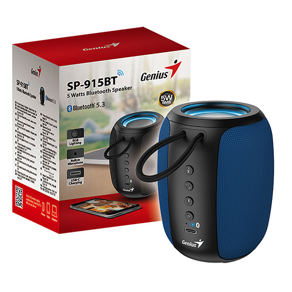 Genius reproduktor SP-915BT, 1.0, 5W, modrý, COPILOT