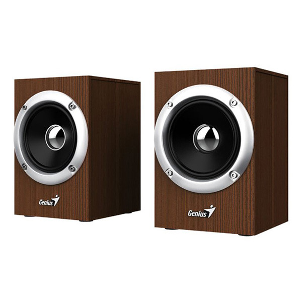Genius reproduktory SP-HF280, 2.0, 6W, hnědé, regulace hlasitosti, 3,5 mm jack (USB), 100Hz~20kHz