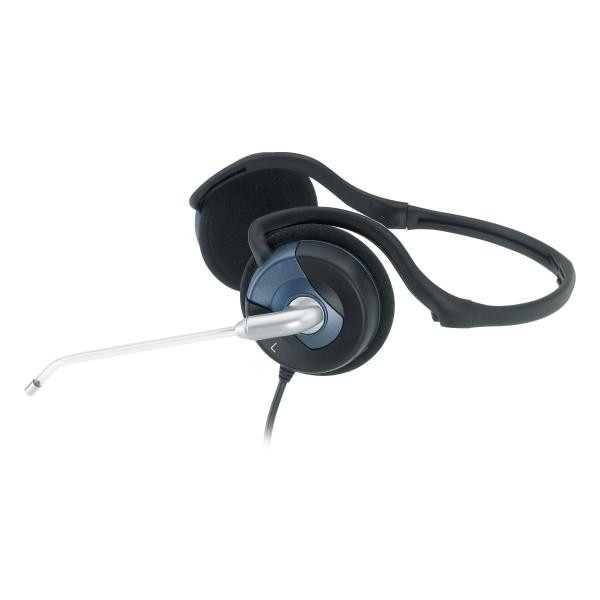 Genius HS-300N sluchátka s mikrofonem, drátová, černá, 3.5 mm jack