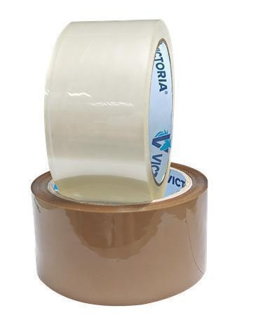 Balicí lepicí páska, transparentní, 50 mm x 60 m, VICTORIA FACILITY