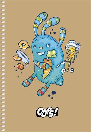 Spirálový sešit "Student", mix motivů, čtverečkovaný, A5, 96 listů, SHKOLYARYK A5-SC-096-6116K