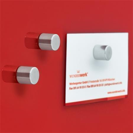 Magnety "SuperDym", stříbrná, válec, extra silný, 10 ks, SIGEL BA701