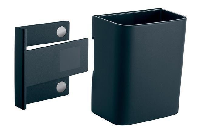 Stojánek na psací potřeby "Artverum® Clip&Organise", antracitová, na tabuli, 7,5x9,4x5,1 cm, SIGEL