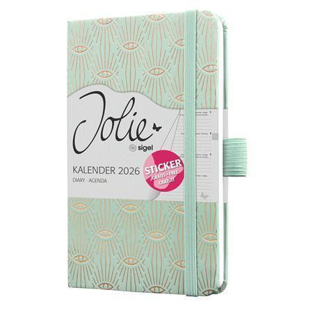 Diář "Jolie", Mystic Aquamarin, A6, týdenní, 2026, tvrdé desky, SIGEL J6356