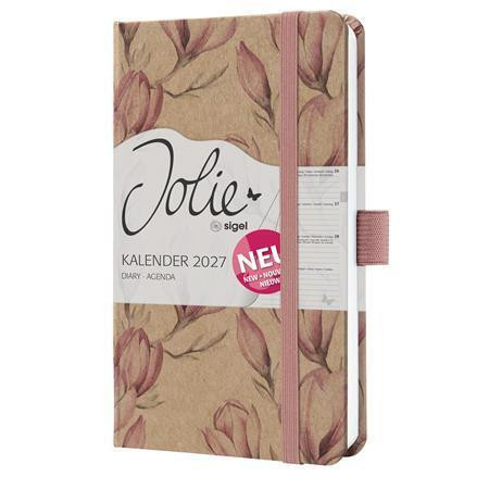 Diář "Jolie", Magnolia Dreams, A6, týdenní, 2027, tvrdé desky, SIGEL 7J812