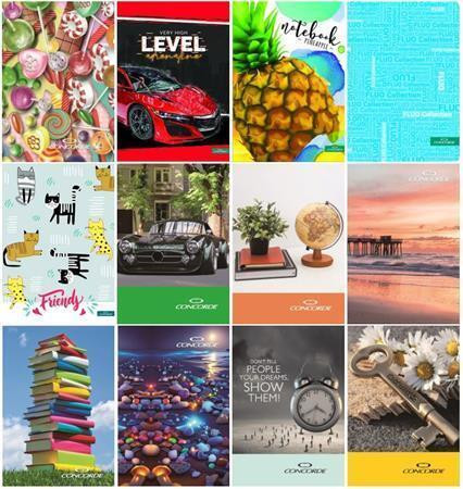 Záznamní kniha, mix motivů, linkovaný, A5, 150 listů, MIRA OFFICE