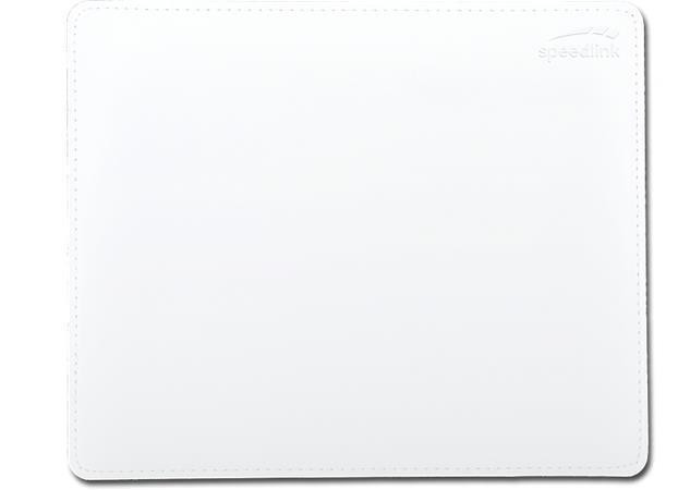 Podložka pod myš "Notary Soft Touch", bílá, koženková, pevná, SPEEDLINK SL-6243-LWT
