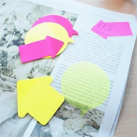 Samolepicí záložky, neonové barvy, šipka, 76 x 50 mm, 2x 30 listů, plast, STICK N 21141