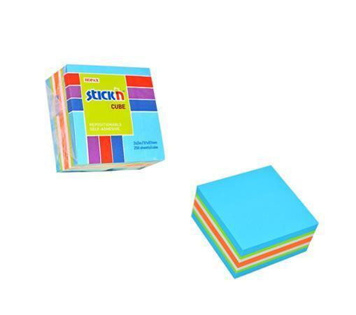 Samolepicí bloček, neonová modrá, 51x51 mm, 250 listů, STICK N 21535
